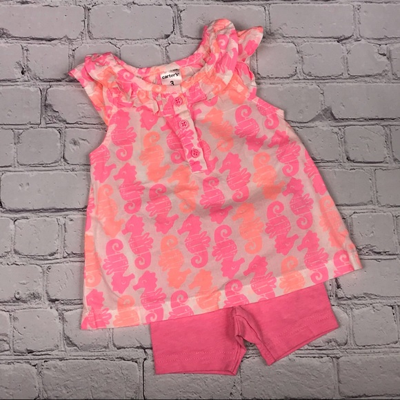 Carter’s Seahorse Tank & Shorts Set - size 3m - Picture 4 of 4